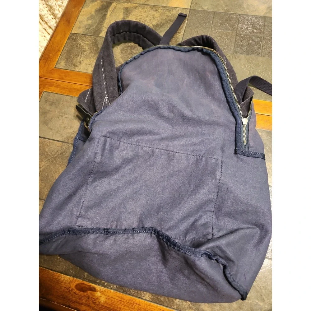 Y's Yohji Yamamoto Slouchy Washed Linen Backpack YX-116-330 Luxury Japan 21